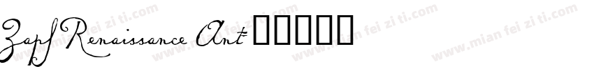 Zapf Renaissance Ant字体转换
